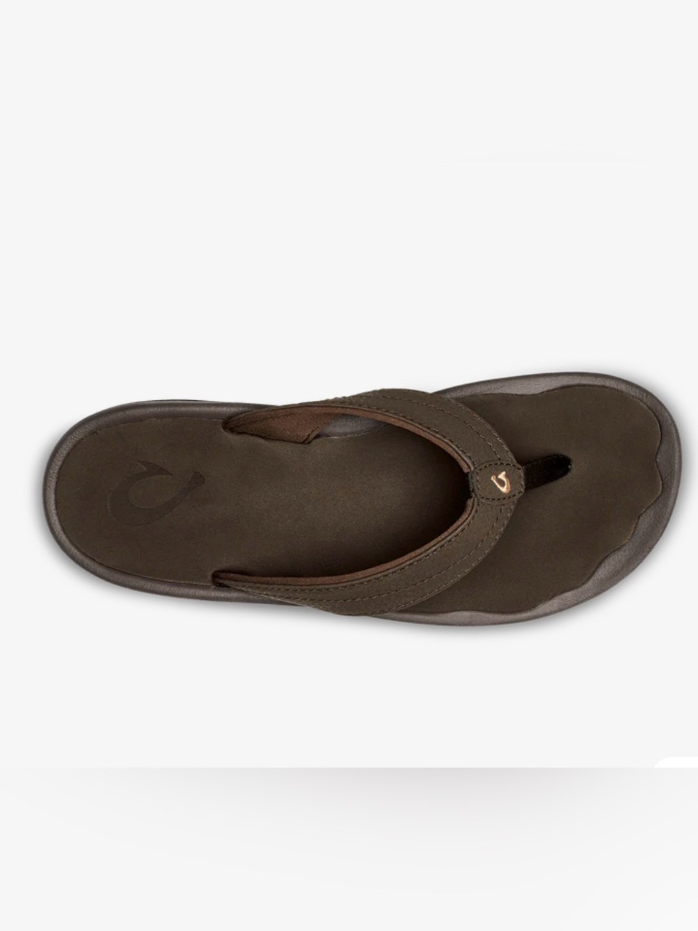 Woman’s size 9 Olukai Ohana flip flops sandals dark brown